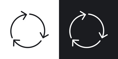 Recycle icons vector graphics for web designs