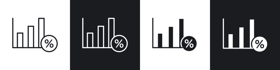 Interest icons vector graphics for web designs
