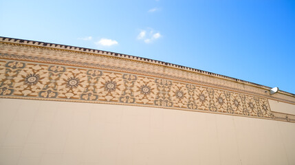 Obraz premium Wall with intricate pattern