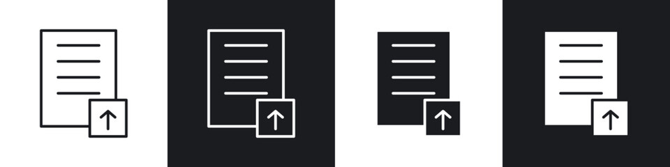 File upload icons vector graphics for web designs