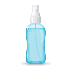 Sleek nasal spray bottle on clean white background, health and wellness