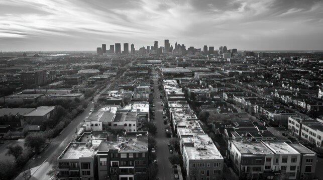 Fototapeta Urban Aerial View
