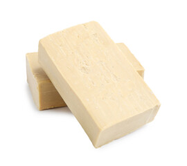 Soap bars isolated on white. Personal hygiene product