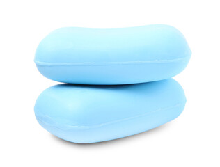 Soap bars isolated on white. Personal hygiene product