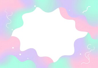 Pastel Abstract Background with Liquid Shapes