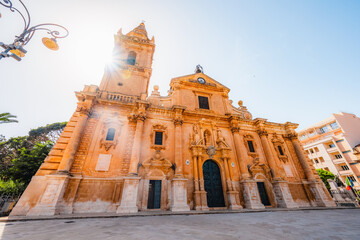 Old baroque town of Ragusa Ibla in Sicily. Historic center called Ibla builded in late Baroque...