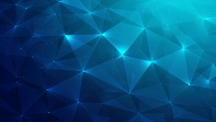 Futuristic Gradient Background Featuring Interconnected Triangular Patterns for Scientific Themes