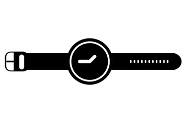 Vector Illustration of Modern Smartwatch Design with Touchscreen