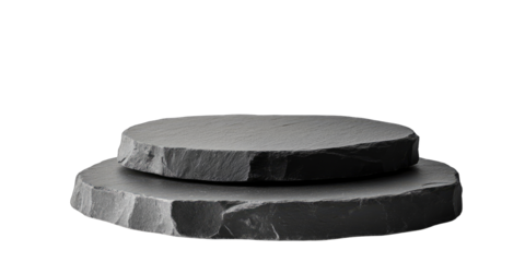 Two layered, stone-like, circular podiums