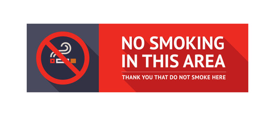 No smoking sticker, trendy labels no smoking