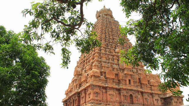 Anciant thanjavur big temple tower