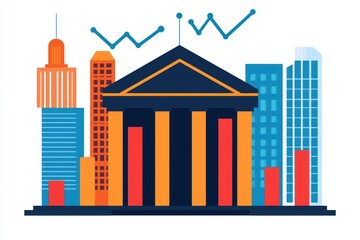 Obraz premium financial agreement and investment with risk assessment. Infographic comparing risk categories in different types of investment agreements