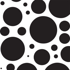 black and white circles silhouette 
