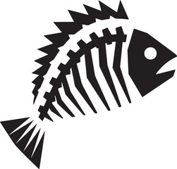black and white fish silhouette 