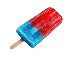 Colorful frozen treat for summer enjoyment on a hot day