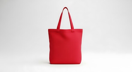 Vibrant Red Tote Bag Versatile and Stylish Everyday Carry