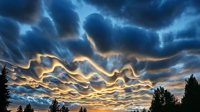 Dramatic sunset cloudscapes