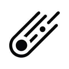 Asteroid icon vector. Space rock symbol, cosmic debris illustration, meteorite object, asteroid belt, and celestial body design

