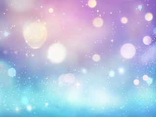 Dreamy Fantasy Bokeh Background with Sparkling Particles and Ethereal Light Glow
