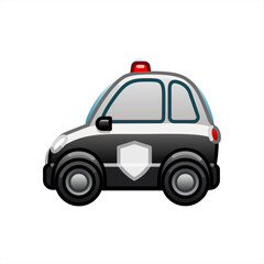 Police Car Transport, Emoji police car.