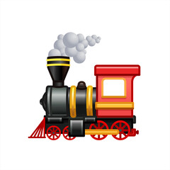 Emoji Train icon. ancient train front view symbol template for graphic and web design collection logo vector 10 eps.