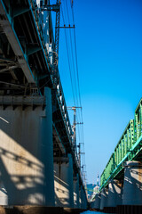 Fototapeta premium 한강철교의 아래