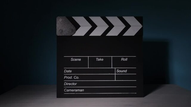 clapperboard, film production, cinematic lighting, beam sliding, Hollywood filmmaking, scene setup, digital cinematography, movie industry, professional storytelling, motion picture