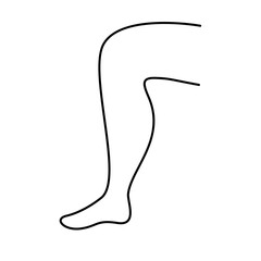 Obraz premium Leg Foot Knee Illustration Line