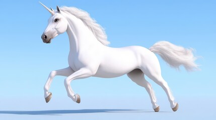 Naklejka premium Majestic Unicorn Galloping