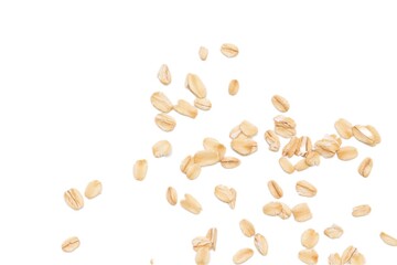 peanuts isolated on white background, isolated of a oats, oatmeal isolate on white background 