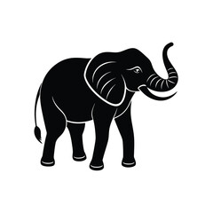 Elephant Trunk Vector Silhouette Bold Earthy