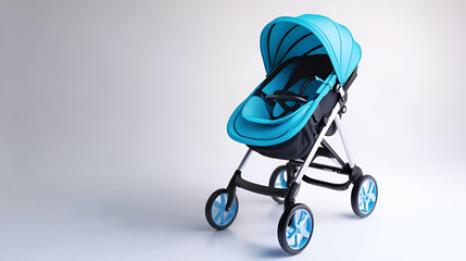 Modern Light Blue Baby Stroller