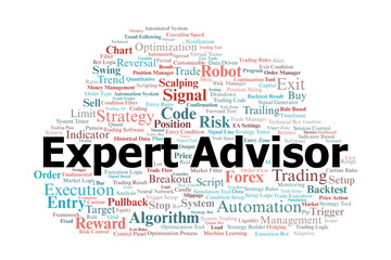 Expert Advisor Word Cloud. Key Concepts In Automated Forex And Algorithmic Trading