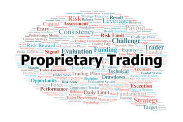 Proprietary Trading Word Cloud. Key Concepts From Professional Trading Desks.