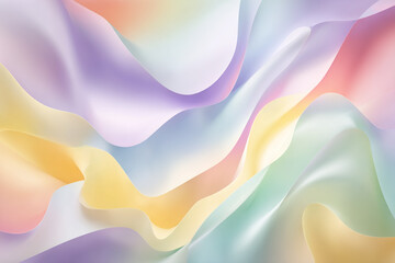 Abstract Pastel Wave Background with Sparkling Light Effects
