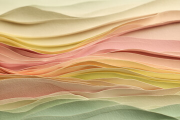 Abstract Pastel Wave Background with Sparkling Light Effects