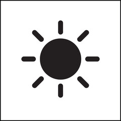 Sunshine Silhouette Vector Vector Icon