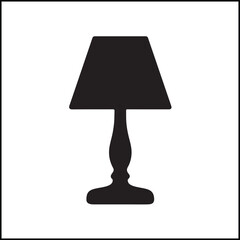 Desk Lamp Illustration Vector Vector Icon
