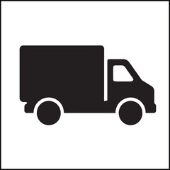 Box Truck Icon Vector Icon