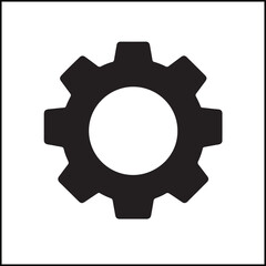 Gear Outline Vector Icon