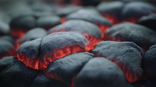 Glowing embers abstract dark red light