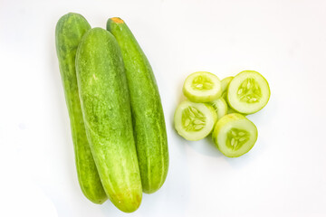 cucumber isolated on white background