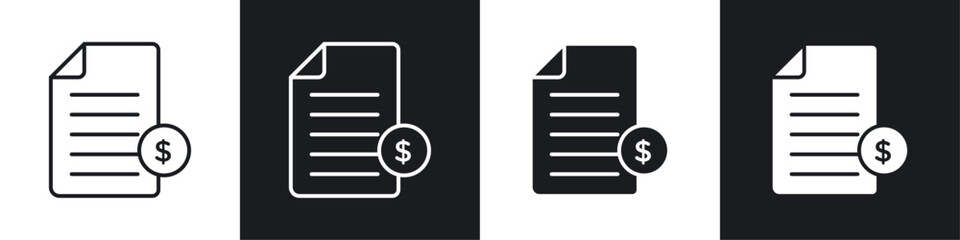 Obraz premium Tax icon symbol collection on white background.