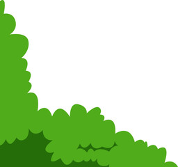 Obraz premium Green Bush Foliage Corner