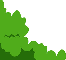 Green Bush Foliage Corner