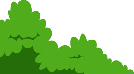 Green Bush Foliage Corner