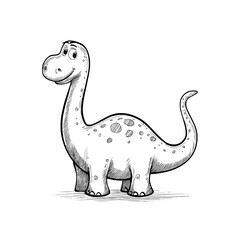 The Brontosaurus, a giant prehistoric lizard, is a well-known dinosaur and herbivorous sauropod species from the Jurassic era, often featured in cartoons and kids' paleontology encyclopedias
