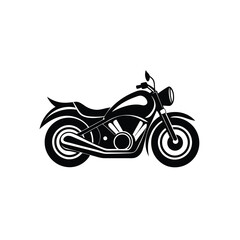 Fototapeta premium Motorcycle Vector Silhouette Sleek Chrome