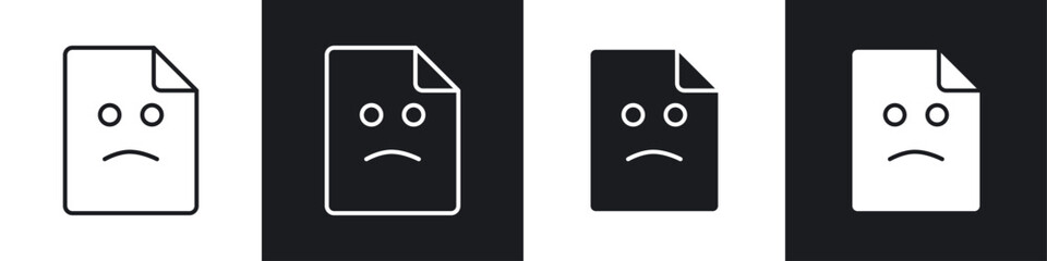 Broken Image icon symbol collection on white background.