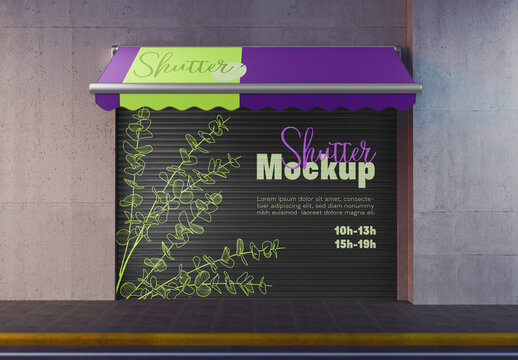 Storefront Shutter Mockup
